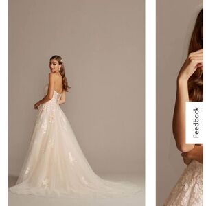 David’s Bridal Like-New Wedding Dress